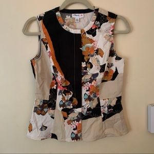 3-1 Phillip Lim Vest Zip Up Peplum Style